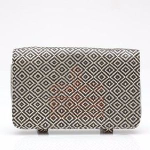 EUC- Jeffrey Campbell Fold Over Woven Clutch!